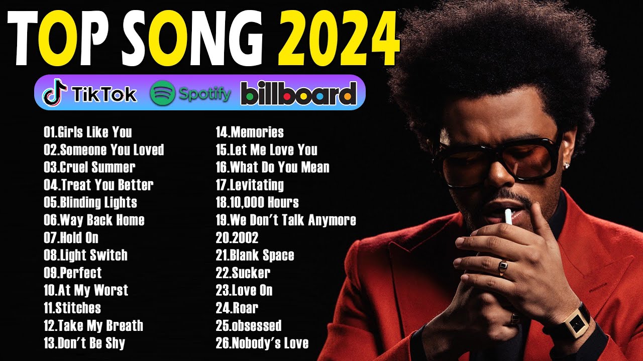 The Weeknd, Adele, Dua Lipa, Maroon 5, Rihanna, Ed Sheeran, Bruno Mars - Billboard Top 50 This Week