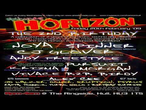 DJ PURSUIT LIVE @ HORIZON (the ringside hull 20-02-09) OLDSKOOL 93-95 TECHNO SET