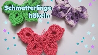 3 D Schmetterling Häkelanleitung - Frühlingsdeko