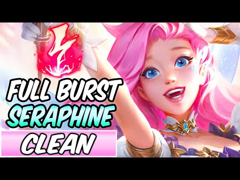 S+ CLEAN SERAPHINE MID FULL AP BURST ELECTROCUTE | K/DA Seraphine | Build & Runes -League of Legends