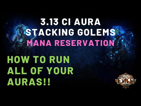 How to run all of your auras | POE 3.13 Ritual CI Aura Stacking Carrion Golems