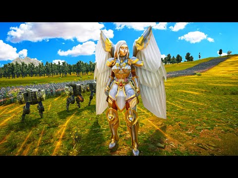 Angel General, T45 Shotgun & American Soldier vs.4 million Troll, ORC & Zombies !! UEBS 2