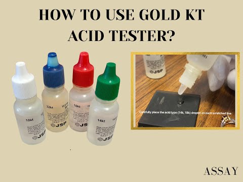 How To Use Gold KT Acid Tester? | JSP Acid testing droplet tutorial.