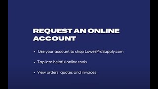 How to Request an Online Account