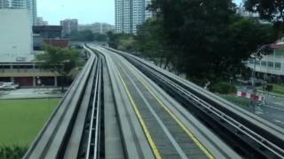 preview picture of video 'Public Transport, LRT, Singapore'