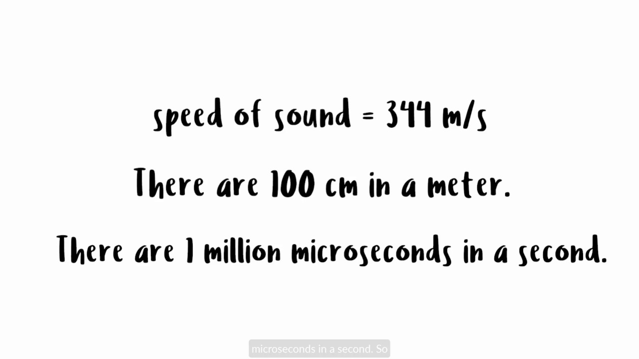 How does an ultrasonic sensor work?