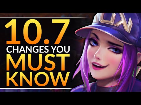 NEW Patch 10.7: MUST Know Changes, BUFFS, NERFS, REWORKS and Meta Tips | League of Legends Pro Guide