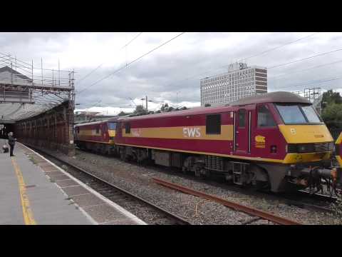 DB schenker 90020 90026 90037 pass through Crewe