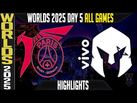 PSG vs VKS Highlights ALL GAMES | Worlds 2025 Day 5 Swiss Stage | PSG Talon vs Vivo Keyd Allstars