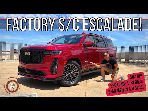 The 2023 Cadillac Escalade V Is A Bonkers Fast Big SUV With A Supercharged V8