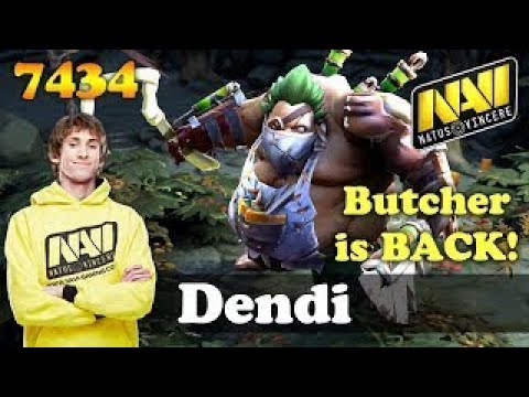 Dendi Pudge IS BACK! | 7434 MMR Dota 2