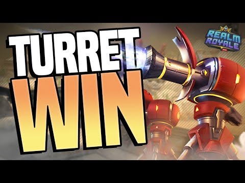 NO WEAPONS, ONLY TURRET WIN | Realm Royale Challenge