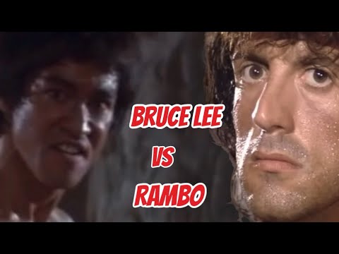 Bruce Lee VS Rambo in Rambo 2!