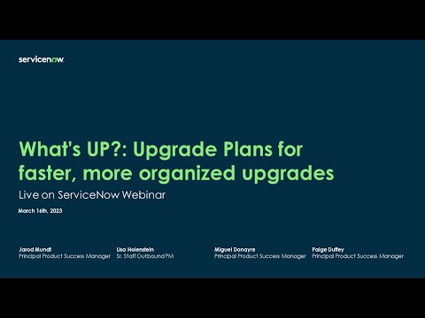 Platform Academy Session #32 - March 16, 2023 - Upgrade Plans for faster and more organized upgrades