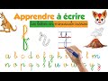 Apprendre à écrire Les Lettres De L Alphabet En Minuscule Cursive A à Z En 3 étapes By FINKY