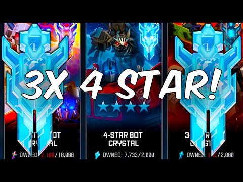3x 4 STAR CRYSTAL OPENING! - Transformers: Forged To Fight