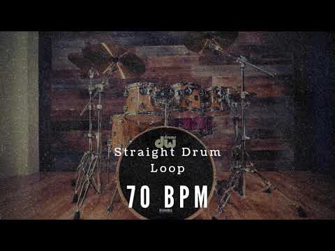 Drum Loop - Straight - 70 BPM - Groove