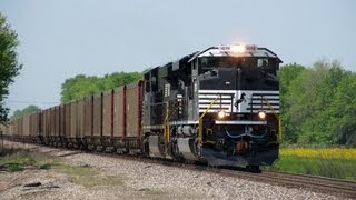 preview picture of video 'Brand New NS SD70ACe's 1079 & 1080 lead NS 427 coal!!!!!!!!!!!!!!!!!!!!! (5-15-2013)'