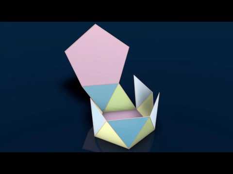 Make 3D Solid Shapes - Pentagonal Antiprism / Пятиугольная антипризма