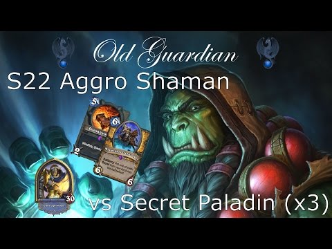 Hearthstone S22 Aggro Shaman (Face Shaman) vs Secret Paladin