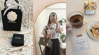 社会人の日常vlog🌷CHANELのアクセサリー開封 | 簡単な自炊 | 休日の過ごし方🕯️購入品紹介〈unboxing〉
