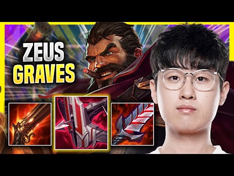 ZEUS IS READY FOR GRAVES! - T1 Zeus Plays Graves TOP vs Gangplank! | Season 2022