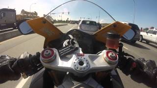 Delta Police Officers pull over motorcyclist travelling 213 km/hr