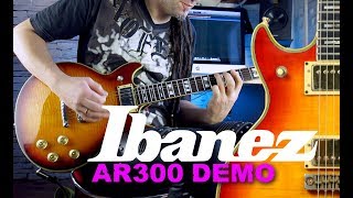 Video thumbnail for Ibanez AR300 (Made in Korea) rock demo by jumboguitarist