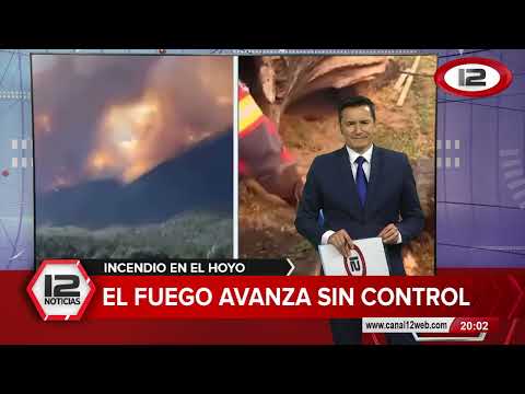 INCENDIO EN EL HOYO | EL FUEGO AVANZA SIN CONTROL: NOTA EN VIVO CON VECINA DE PUERTO PATRIADA