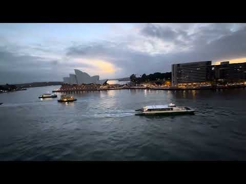 Thumbnail for P&O Pacific Adventure: Circular Quay view from Suite 10420 - 10th March 2025.