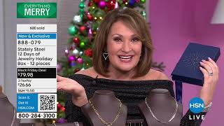 Download the video "Stately Steel 12 Days of Jewelry Holiday Box 12Piece Jew..."