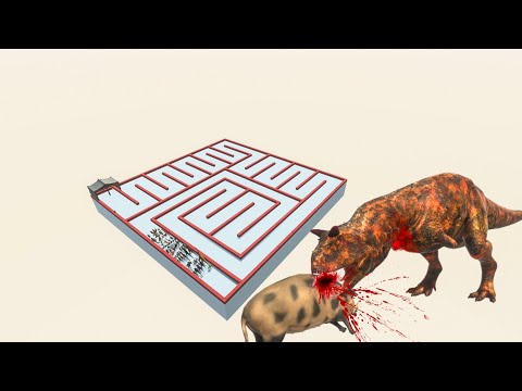 All Unit Escape From Carnotaurus - Last Survivor - Animal Revolt Battle Simulator