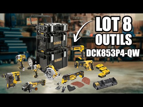 Набор из 8 инструментов DeWALT DCK853P4 с бесщеточными моторами Набор из 8 инструментов DeWALT DCK853P4 с бесщеточными моторами
