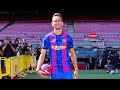 LUUK DE JONG'S FIRST TOUCHES IN THE CAMP NOU WEARING THE NEW BARÇA JERSEY!!