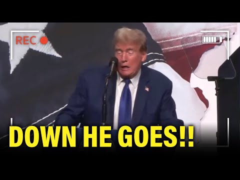 YIKES! Trump NEAR COLLAPSE in Disaster Speech