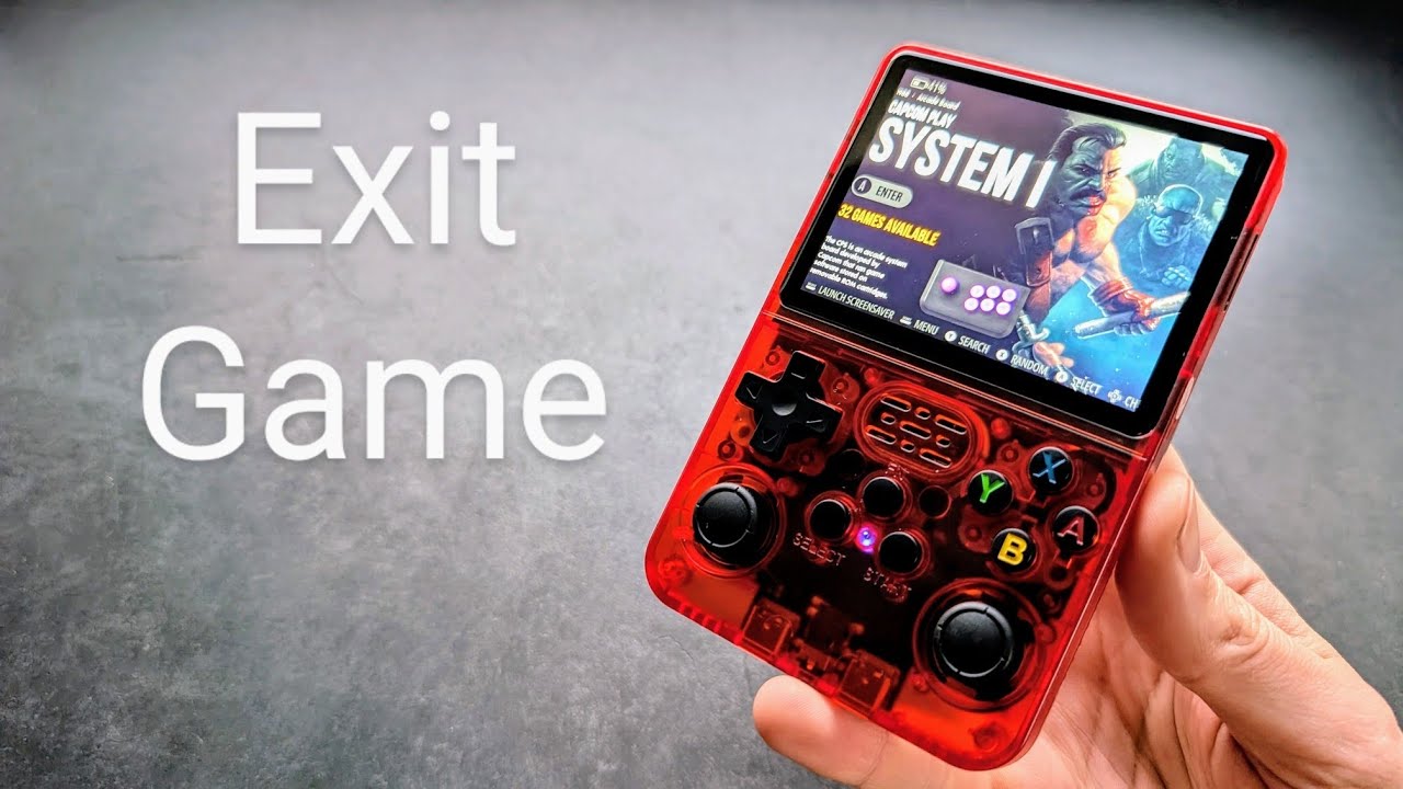 How to Exit Game on R36S Game Console - Go back to main Menu