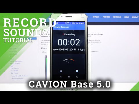 How to Record Sounds – Voice Recorder Application on CAVION Base 5.0