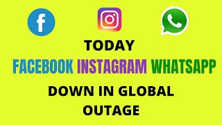Download lagu TODAY FACEBOOK, INSTAGRAM, WHATSAPP, DOWN IN GLOBAL OUTAGE mp3 Download lagu TODAY FACEBOOK, INSTAGRAM, WHATSAPP, DOWN IN GLOBAL OUTAGE mp3