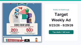 Target Weekly Ad (8/23/26 - 8/29/26) Best Deals