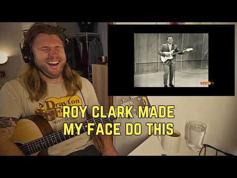 First time REACTION to ROY CLARK playing 'Folsom Prison Blues'