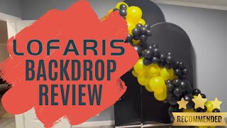 Lofaris Backdrop Arch Stand Unboxing & Review | EOE Designs