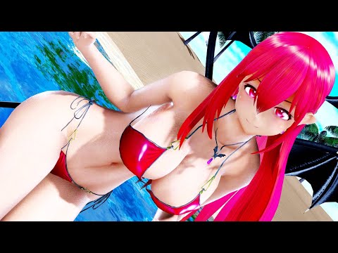 【東方ｍｍｄ】水着な小悪魔ちゃんで【DEEP BLUE TOWNへおいでよ】【４ｋ】