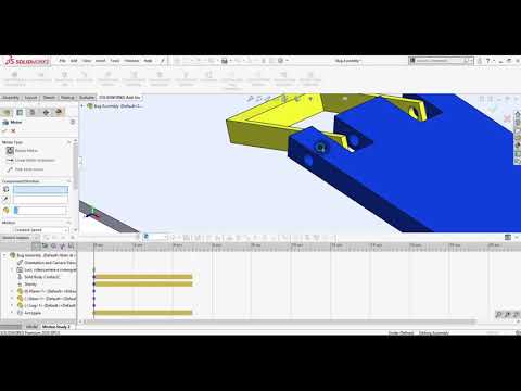 SOLIDWORKS Simulation - Motion analysis on a bug assembly