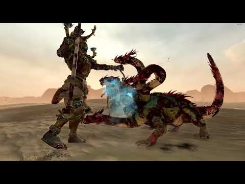 Hierotitan and Bone Giant VS Hydra and Chill of Sontar | Total War: Warhammer 2