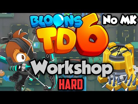 (Read Desc) BTD6 - Workshop - Hard | No Monkey Knowledge (MK) (ft. Quincy)