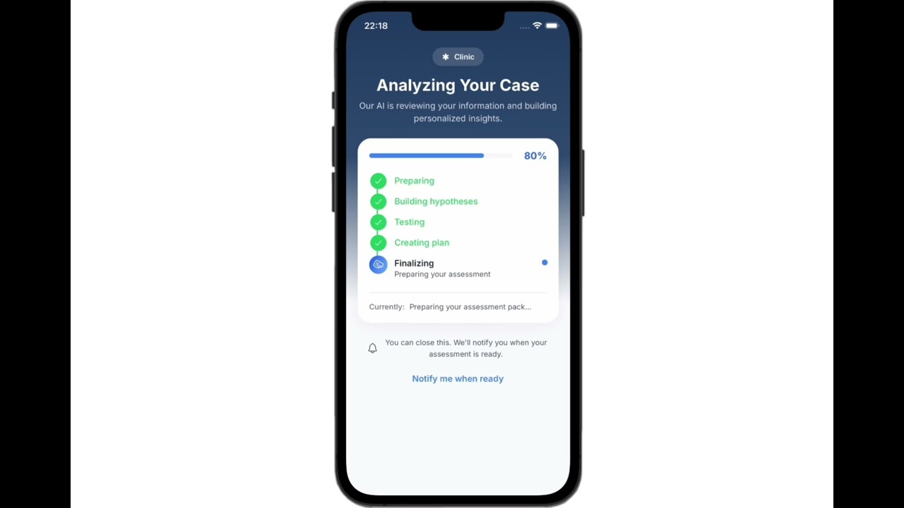 Regain Health Clinic Module Demo