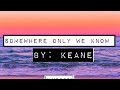 SOMEWHERE ONLY WE KNOW (WITH LYRICS) BY : KEANE