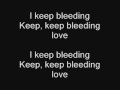 The Baseballs - Bleeding love (Lyrics) 