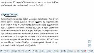 Eğitim Vadisi AYT Edebiyat 31.Föy Destan ve Efsane Konu Anlatım Videoları