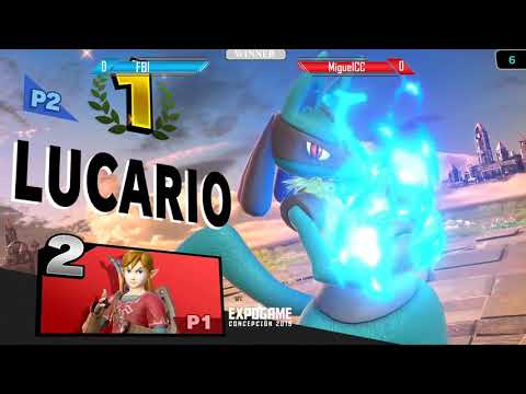 Smash Bros Ultimate Qualifier 1 Expogame 2019 FBI(Lucario) vs MiguelCC(Link)